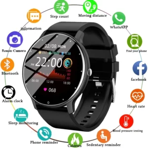 LIGE Smart Watch Men Full Touch Screen Sport Waterproof Watch