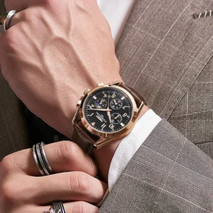 Carnival Men’s Luxury Sapphire Luminous Waterproof Wristwatch