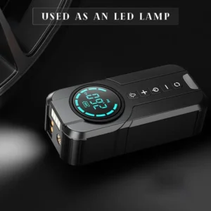Car Jump Starter and Tire Air Pump/Power Bank Device