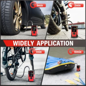200PSI Portable Electric Car Air Pump With Battery 10000mAh